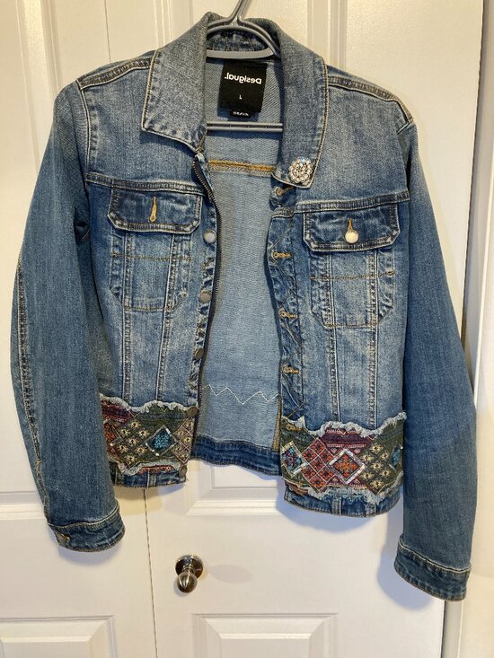 Desigual Jackets & Blazers - #178 Women's Desigual Bakersfield Denim Jacket, Size Large